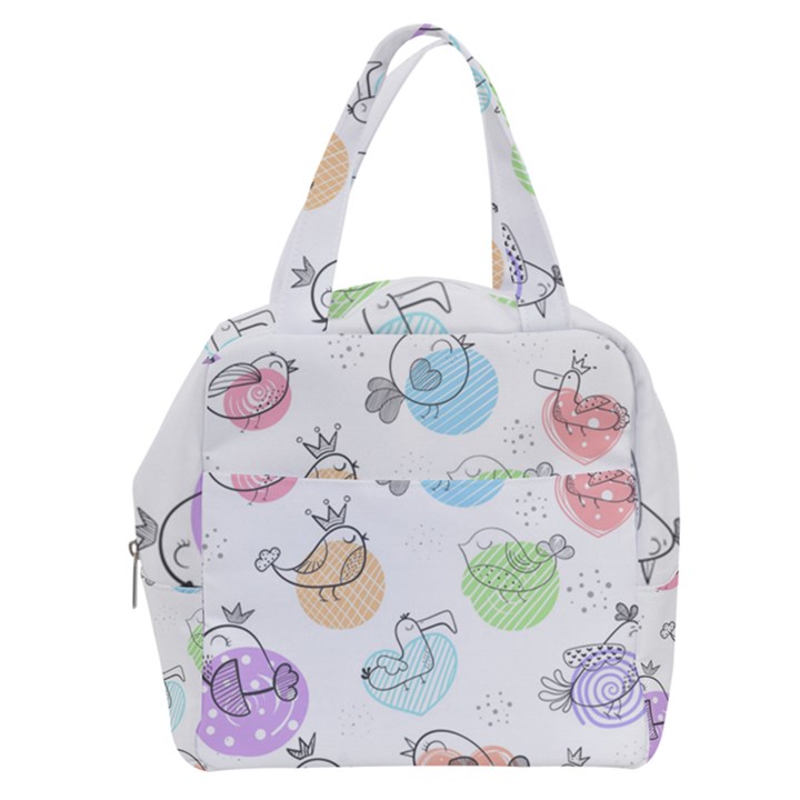 Cartoon Bird Cute Doodle Bird Boxy Hand Bag