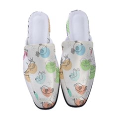 Cartoon Bird Cute Doodle Bird Women s Classic Backless Heels by Bedest