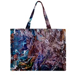 Abstract Blend V Zipper Mini Tote Bag by kaleidomarblingart