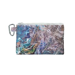 Abstract Blend V Canvas Cosmetic Bag (small) by kaleidomarblingart