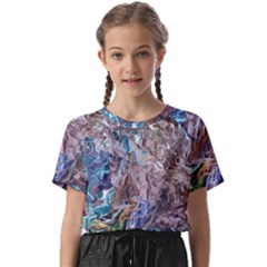 Abstract Blend V Kids  Basic T-shirt by kaleidomarblingart