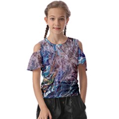 Abstract Blend V Kids  Butterfly Cutout T-shirt by kaleidomarblingart