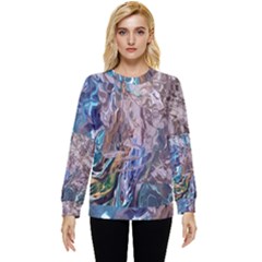 Abstract Blend V Hidden Pocket Sweatshirt by kaleidomarblingart