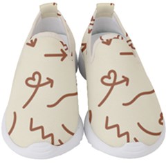 Abstract Arrow Sign Love Aesthetic Kids  Slip On Sneakers by Apen