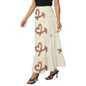 Abstract Arrow Sign Love Aesthetic Tiered Ruffle Maxi Skirt View2