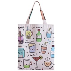 Drinks Cocktails Doodles Coffee Zipper Classic Tote Bag by Apen