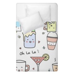 Drinks Cocktails Doodles Coffee Duvet Cover Double Side (single Size) by Apen