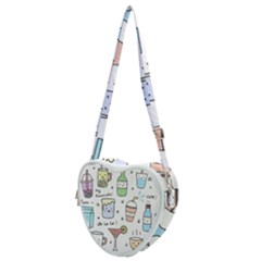 Drinks Cocktails Doodles Coffee Heart Shoulder Bag