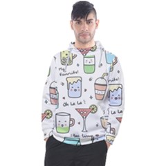 Drinks Cocktails Doodles Coffee Men s Pullover Hoodie by Apen