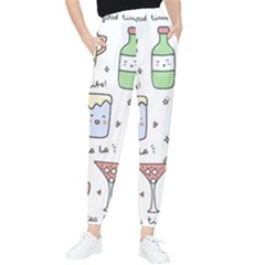 Drinks Cocktails Doodles Coffee Women s Tapered Pants by Apen