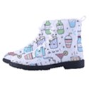 Drinks Cocktails Doodles Coffee Women s High-Top Canvas Sneakers View2