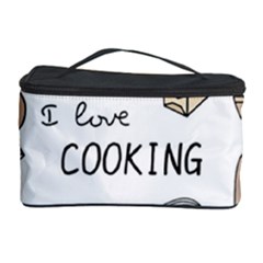 I Love Cooking Baking Utensils Knife Cosmetic Storage Case by Apen