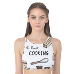 I Love Cooking Baking Utensils Knife Tank Bikini Top