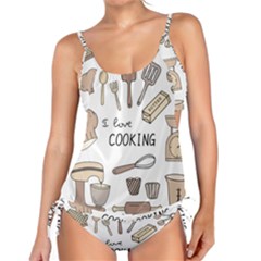 I Love Cooking Baking Utensils Knife Tankini Set by Apen