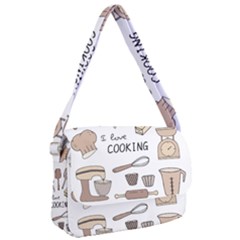 I Love Cooking Baking Utensils Knife Courier Bag by Apen