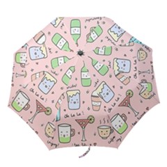 Drink Cocktail Doodle Coffee Folding Umbrellas by Apen