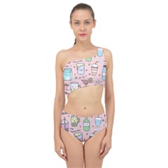 Drink Cocktail Doodle Coffee Spliced Up Two Piece Swimsuit by Apen