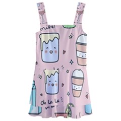 Drink Cocktail Doodle Coffee Kids  Layered Skirt Swimsuit by Apen