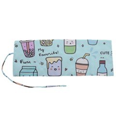 Drinks Cocktails Doodle Coffee Roll Up Canvas Pencil Holder (s) by Apen