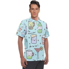 Drinks Cocktails Doodle Coffee Men s Polo T-shirt by Apen