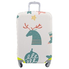 Reindeer Stars Socks Stick Luggage Cover (medium) by Apen