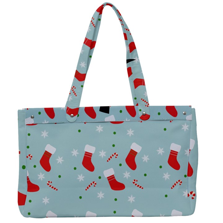 Christmas Pattern Canvas Work Bag