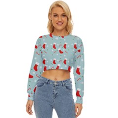 Christmas Pattern Lightweight Long Sleeve Sweatshirt by Apen