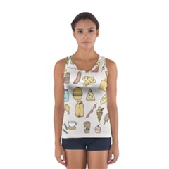 Dinner Meal Food Snack Fast Food Sport Tank Top  by Apen