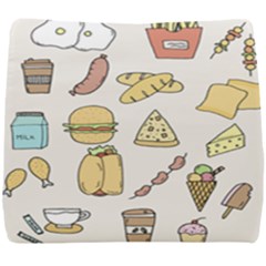 Dinner Meal Food Snack Fast Food Seat Cushion by Apen