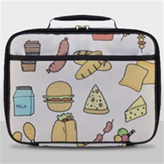 Dinner Meal Food Snack Fast Food Full Print Lunch Bag by Apen