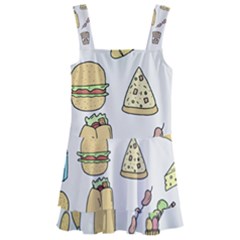 Dinner Meal Food Snack Fast Food Kids  Layered Skirt Swimsuit by Apen