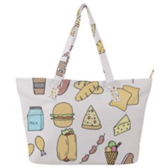 Dinner Meal Food Snack Fast Food Full Print Shoulder Bag by Apen