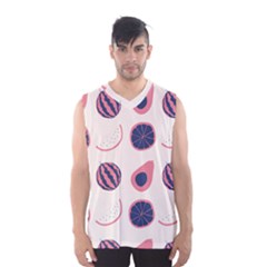 Fruits Halves Pattern Design Men s Basketball Tank Top by Apen