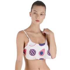 Fruits Halves Pattern Design Layered Top Bikini Top  by Apen