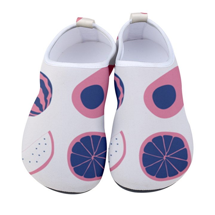 Fruits Halves Pattern Design Women s Sock-Style Water Shoes