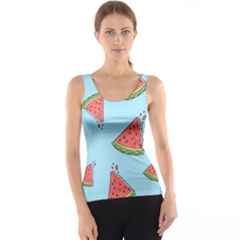 Watermelon Fruit Pattern Tropical Women s Basic Tank Top by Apen