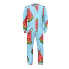 Watermelon Fruit Pattern Tropical Onepiece Jumpsuit (kids) by Apen