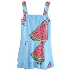 Watermelon Fruit Pattern Tropical Kids  Layered Skirt Swimsuit by Apen