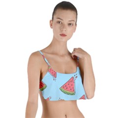 Watermelon Fruit Pattern Tropical Layered Top Bikini Top  by Apen