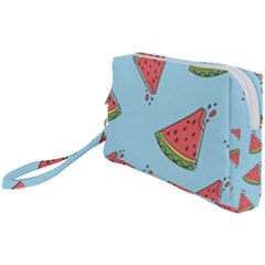 Watermelon Fruit Pattern Tropical Wristlet Pouch Bag (small) by Apen