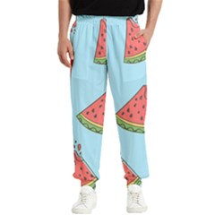 Watermelon Fruit Pattern Tropical Men s Elastic Waist Pants by Apen