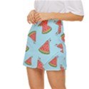 Watermelon Fruit Pattern Tropical Mini Front Wrap Skirt View2