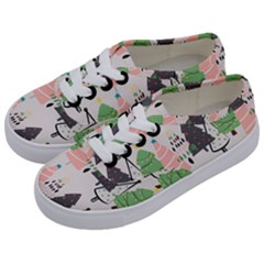 Christmas Trees Icons Kids  Classic Low Top Sneakers by Apen