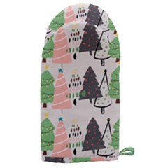 Christmas Trees Icons Microwave Oven Glove by Apen