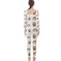 Fries Taco Pattern Fast Food Long Sleeve Catsuit View2