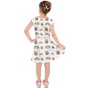 Fries Taco Pattern Fast Food Kids  Short Sleeve Dress View2