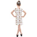 Fries Taco Pattern Fast Food Kids  Cross Web Dress View2