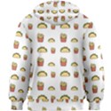 Fries Taco Pattern Fast Food Kids  Zipper Hoodie Without Drawstring View2