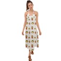 Fries Taco Pattern Fast Food Halter Tie Back Dress  View1