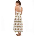 Fries Taco Pattern Fast Food Halter Tie Back Dress  View2